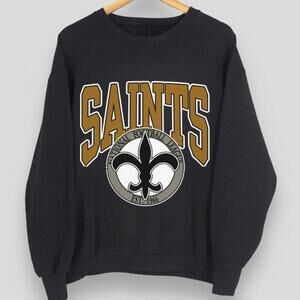 Black New Orleans Saints Football 1966 Sweatshirt